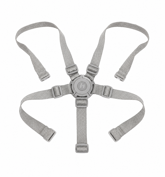 Ersatzteil Highchair Bouncer Eco Light Grey - 5-Punkt-Gurt - Grau