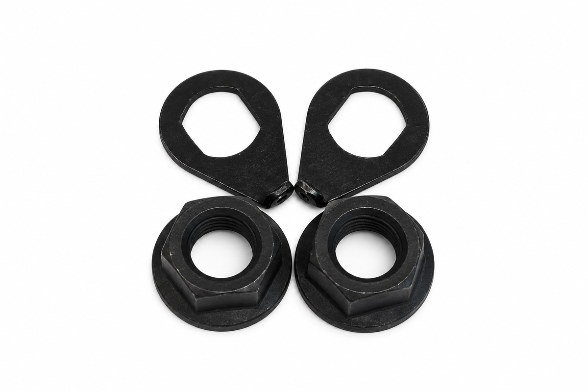 Ersatzteil Sportwagen Runner - Schraubenset Vorderrad - Schwarz