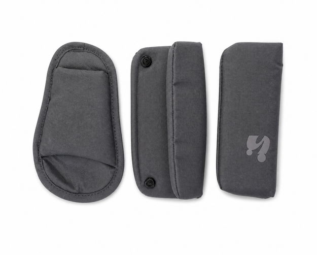 Ersatzteil Buggy Convert N Care - Gurtpolster (3er-Set) - Dark Grey