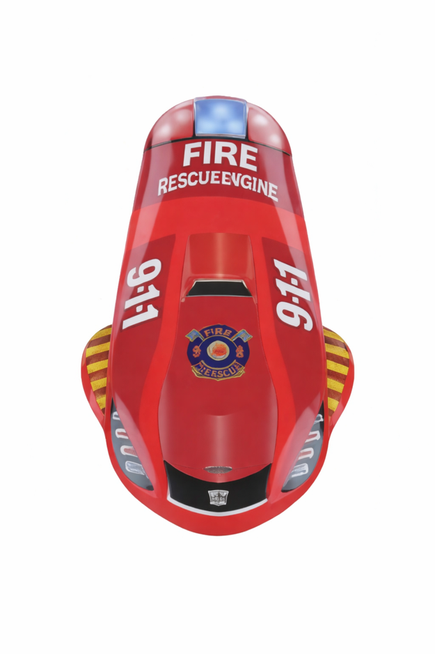 Ersatzteil Gokart & Tretauto Speedster Fire Engine -  Frontabdeckung - Rot