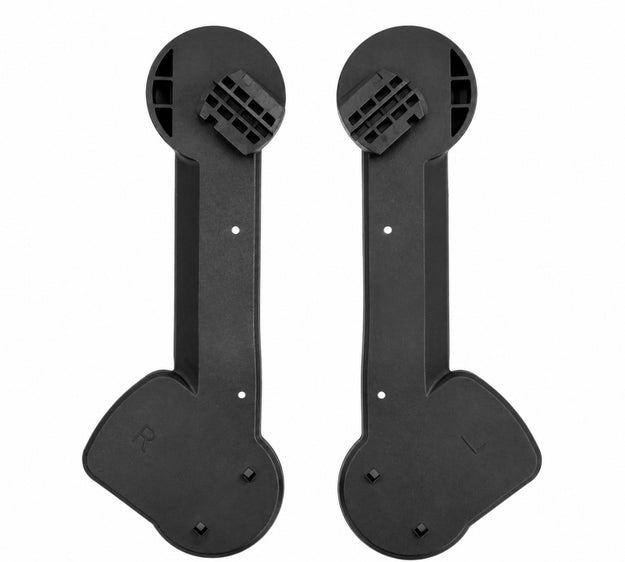 Ersatzteil Kinderwagen Grow N Care Set Dark Grey - Wannen-Adapter lang (Paar) - Schwarz