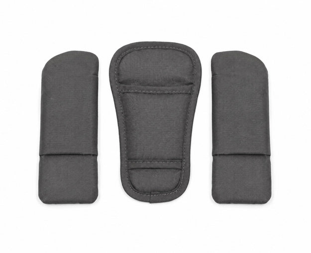 Ersatzteil Kinderwagen Grow N Care Set - Gurtpolster (3er-Set) - Dark Grey