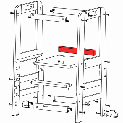 Spare part Learning Tower Replacement Part G - Middle Crossbar - Black
