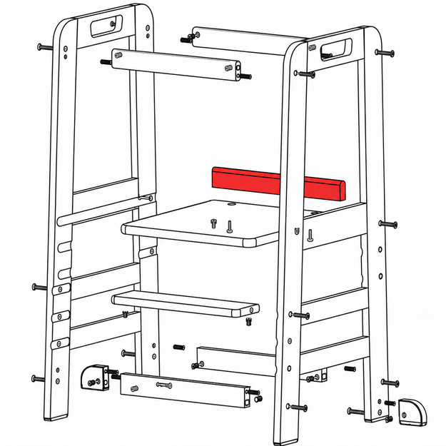 Spare part Learning Tower Replacement Part G - Middle Crossbar - Black