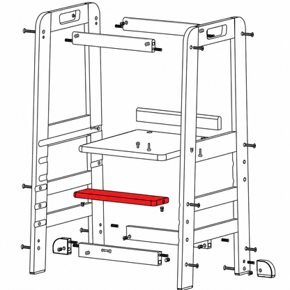 Spare part Learning Tower Replacement Part I - Step - Black