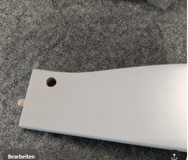 Ersatzteil Alpha Hochstuhl - Rückenlehne (oben) Var. 1 - White