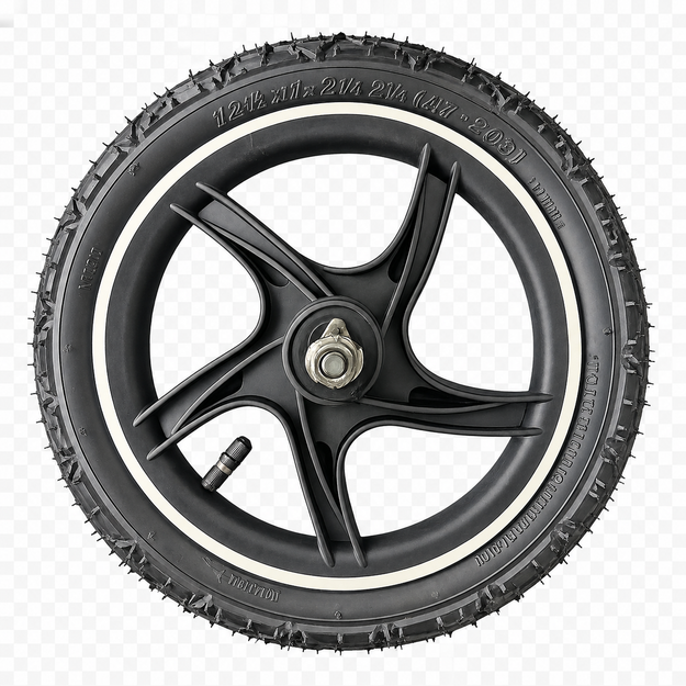 Ersatzteil Buggy & Jogger Runner 3 - Vorderrad - Schwarz