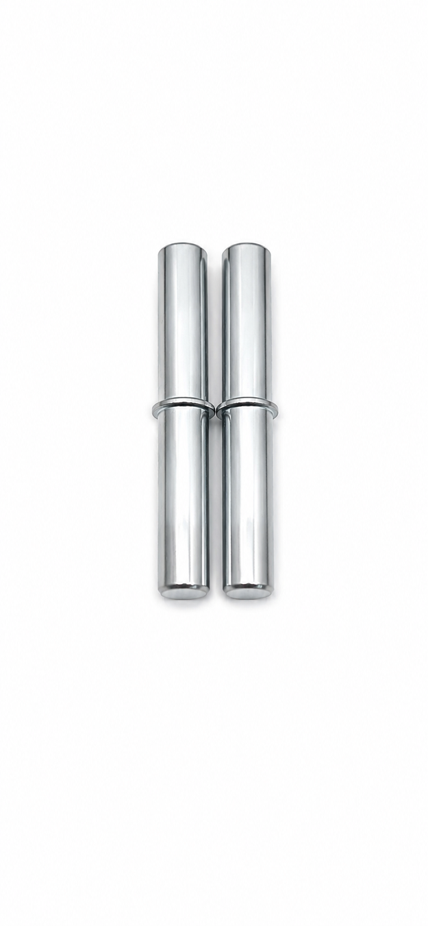 Ersatzteil Türschutzgitter - Bolzen für Verlängerung (Paar) 9cm - halb - Silber