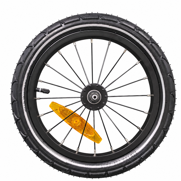 Ersatzteil Fahrradanhänger Bike N Walk - Vorderrad Sport Luft-Rad - Schwarz