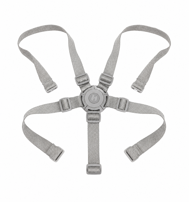 Ersatzteil Highchair Bouncer Eco Light Grey - 5-Punkt-Gurt - Grau