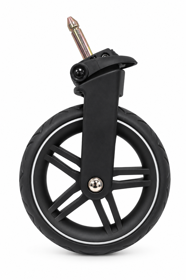 Repuesto Cochecito Gemelar Atlantic Twin - Rueda Delantera Izquierda - Negro